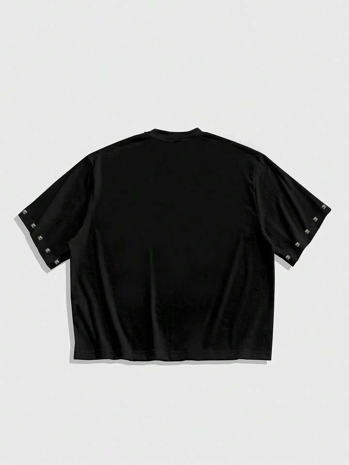 Our Street Life Men's Casual Fashion Street Cross Chain & Slogan
