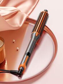 JMMO 3-IN-1 Hot Hair Brush, Rotating Hair Brush Styling Volumizing Curling Sleeking In One Step, 8 Temperatures, Negative Ion-EU Plug - EU C Type Plug(220-240V) - View 6