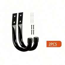2pcs Bicycle Iron Hook Needs To Be Perforated With Screws, Which Is Suitable For Outdoor Installation In The Firewood Room
