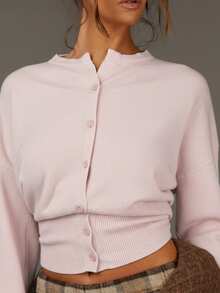 Athîral 女式纯色简约休闲长袖开衫