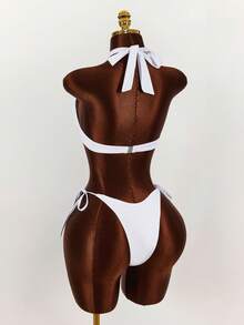Amplova Women's Swimsuit Set, White Steel Cup Sexy & Avant-Garde 2 Pieces, Suitable For Vacation