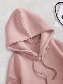 Resyla 女士淡粉色豹纹蝴蝶图案套头卫衣，时尚街头风 - 乾枯玫瑰色 - 查看 6