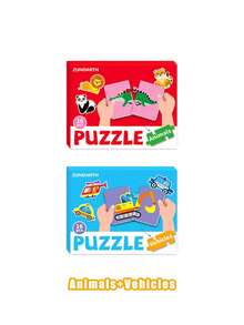 1片/2片加厚纸拼图，适合1-3岁儿童的早教玩具，幼儿园奖励玩具，大型拼图，礼品。 - 彩色 - 查看 17