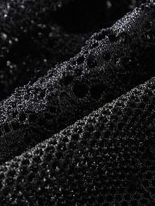 Bowknot Strap Sexy Alluring Hollow-Out Floral Lace Sheer Lingerie For Women - Black - View 5