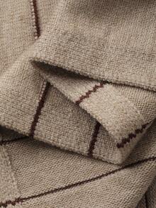 DAZY Women's Elegant Color Block A-Line Sweater Dress, Autumn/Winter - Brown - View 7