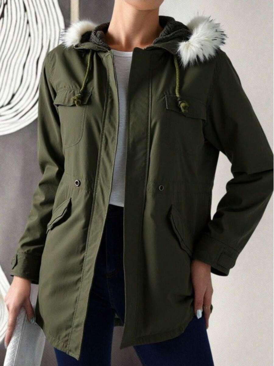 Women Jackets - Army Green - View 1