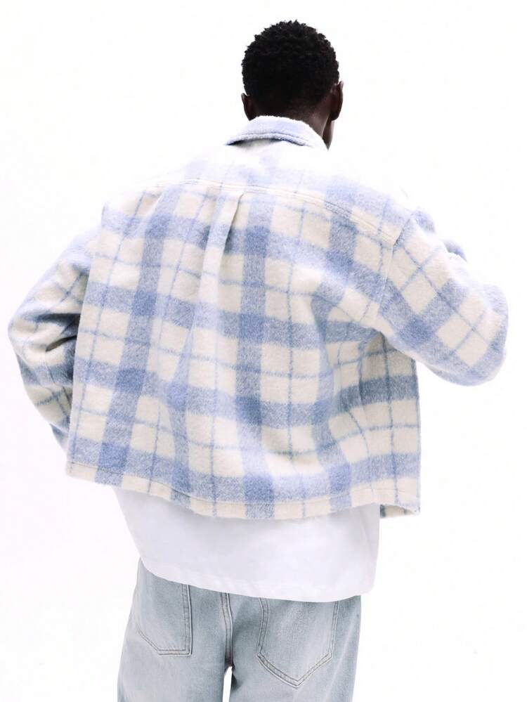 Brushed Check Plaid Button Shirt