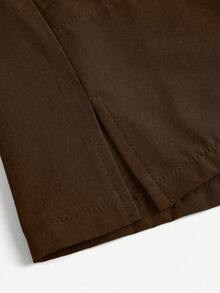 TaskEZ Plain Color Raglan Sleeve Zipper Front Pocket Scrub Uniform Jacket Brown Jacket Womens Jacket Scrub Jacket Fleece Jacket Women Cover Up Jacket - Coffee Brown - View 8