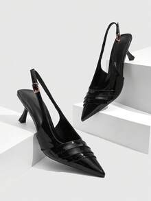 CUCCOO SZL 时尚尖头高跟女鞋 - 黑色 - 查看 2