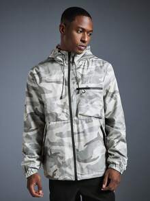 Driftmere Áo khoác gió nam có mũ, dây rút, chất liệu mềm mại, thích hợp cho hoạt động thể thao ngoài trời, với túi lớn phía trước và túi khóa kéo bên hông, phù hợp mặc hàng ngày, đa năng và được ưa chuộng từ mùa xuân đến mùa hè. - Màu nâu Mocha - Xem 6