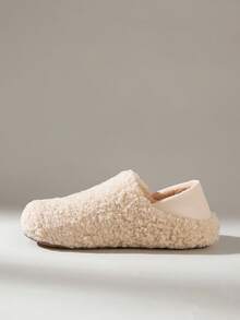 Solecia Women's Casual Versatile Commuting Minimalist Thermal Lined Flats, Autumn/Winter For Christmas - Beige - View 3