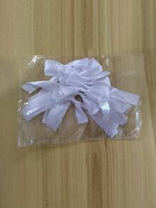 1pc Bow Streamer Backdrop Decoration Banner, Romantic Ballerina Princess Style Photo Props, Suitable For Valentine's Day, Single Lady Birthday Party, Wedding Bow Garland Streamer - Beige - View 10