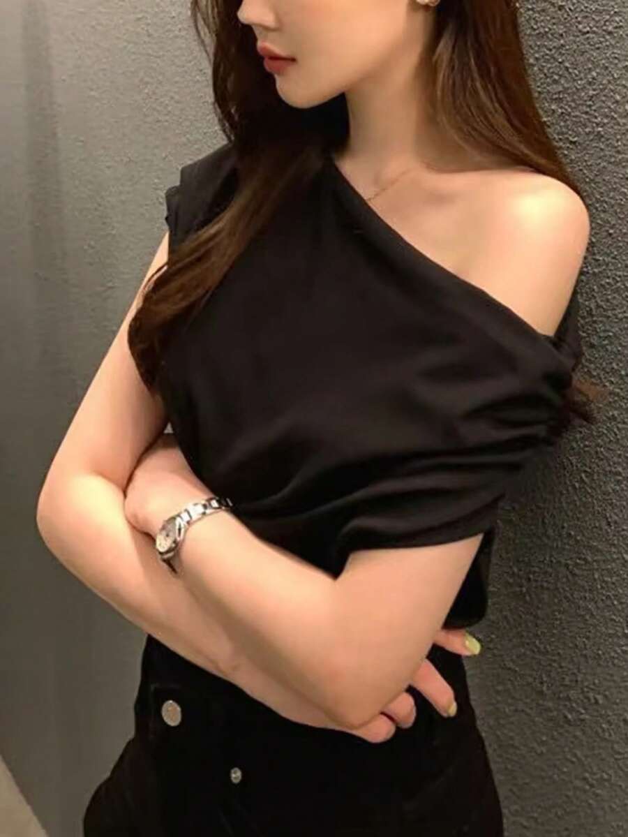 Women Blouses - Black - View 1