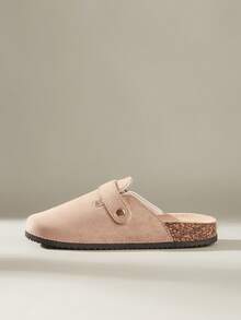 Solecia 女士时尚办公舒适户外休闲勃肯鞋 - 杏色 - 查看 4