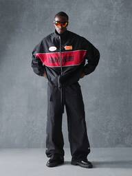  Sumwon Racing Team Windbreaker Lightweight Performance Jacket With Logo Patch Athletic Sport Track Jacket Fall Autumn Streetwear