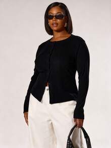 MUSERA Plus Size Women Button Down Fitted Long Sleeved Top, Spring Summer Elegant Classy Vacation Holiday Cute Holiday Romantic 90's Y2k Fall Winter