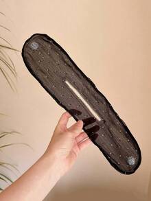 1 Peça Clipe de Cabelo com Laço de Strass Cintilante, Decoração de Laço de Tule, Clipe de Cabelo com Bola Enrolada, Adequado para Festa e Uso Diário - Multicolorido - Visão 9