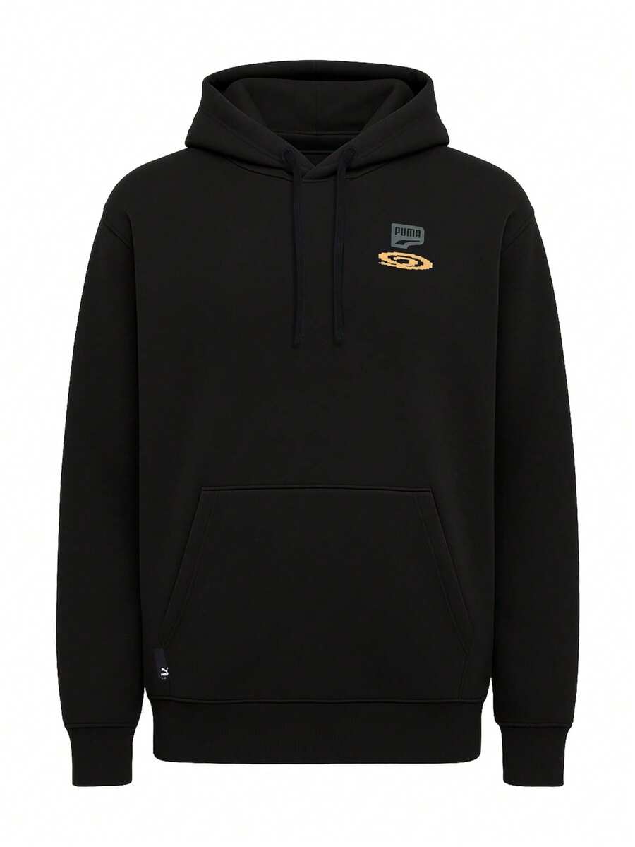 Puma Downtown Men Hoodie Black - 黑色 - 查看 1