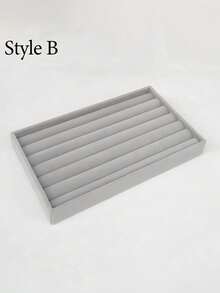 Khay trưng bày trang sức nhung 6 trong 1, hộp đựng trang sức lớn có nhiều ngăn riêng biệt, giá đỡ nhiều ngăn đựng khuyên tai, nhẫn, dây chuyền, vòng tay, khay ngăn kéo xếp chồng lên nhau dành cho nữ, ý tưởng quà tặng, lưu trữ khi đi du lịch, phong cách tối giản - Xám - Xem 21