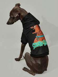 SCOOBY-DOO X SHEIN 1 Piece Of Cute Cartoon Pattern Printed Pet Hooded Sweatshirt, Cat Clothes, Dog Clothes, Size XXS-XXXXL, Extra Small, Extra Large, Adventure.,Gift Ideas - 黑色 - 查看 10