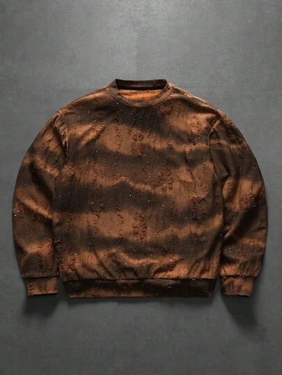 PAVTROS 1pc Men's Long Sleeve Sweatshirt, Distressed Wash Finish, High Tolerance, Oversized Fit, Slogan Graphic, Showcases Personalized Versatile For Casual, Sports, Commute, Vacation, Back To School, Great Gift For Boyfriend/Husband, Couple Matching,Vintage,Personalised ,Vacation,Men's,Party,Y2k,Summer,Festival,New Years,Search