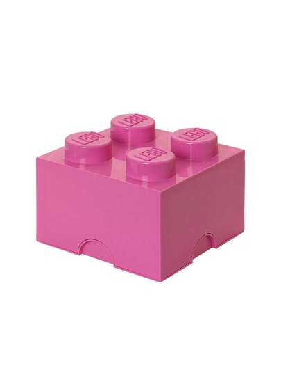 LEGO Other® Storage Brick 4 Knobs Bright Purple 5.6L Kids Ages 6 Years+ 5706773400393