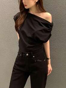 Women Blouses - Black - View 2
