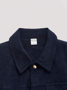 Open Phase Giacca vintage in velluto a coste per uomo, adatta per primavera e autunno, completamente foderata, giacca da lavoro, silhouette morbida, design con bottoni, stile streetwear