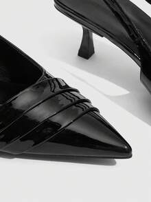 CUCCOO SZL 时尚尖头高跟女鞋 - 黑色 - 查看 6