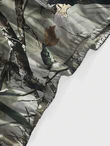 ROMWE Grunge Punk 迷彩标语性感露背吊带蝴蝶结上衣（女款） - 軍綠色 - 查看 3