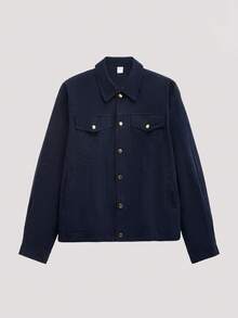 Open Phase Giacca vintage in velluto a coste per uomo, adatta per primavera e autunno, completamente foderata, giacca da lavoro, silhouette morbida, design con bottoni, stile streetwear