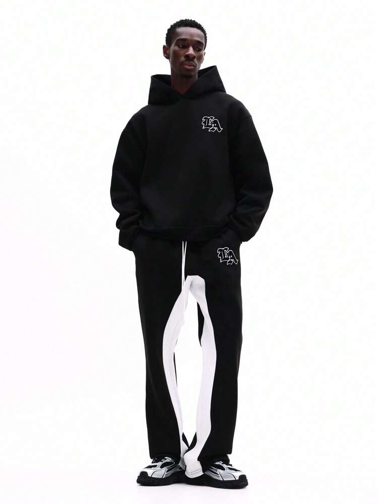Hoodie And Flare Sweatpants Set