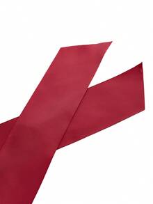 Bow Front Floral Lace Crotchless Teddy Bodysuit Lingerie - Burgundy - View 9