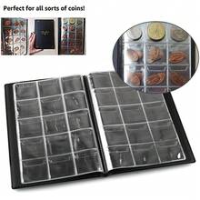 1pc Commemorative Coin Collector Holder, Coin Album With 150 Transparent PVC Slots For Storing Ancient Coins And Commemorative Coins, Ideal For Pressed Coin Passports, Coin Display Storage Box - Multicolor - View 4