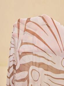 SHEIN Veneréa 3pcs/Set Women Summer Holiday Shell Print Halter Bikini & Mesh Pants 3-Piece Swimsuit Beach Outfit - Multicolor - View 6