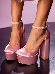 CUCCOO LuxiPop Eleganckie, wodoodporne, wysokie obcasy na platformie, uniwersalne i idealne do dojazdów do pracy