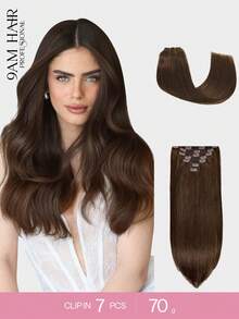 Clip In Hair Extensions Real Human Hair Remy Human Hair Extensions Clip Ins For Women, Natural Human Hair Clip Ins Hair Extensions