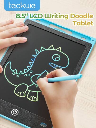 Teckwe 1 Pc LCD Drawing Tablet, Color Screen Digital Doodle Pad, Writing Board For Sketching And Drawing, Educational Gift For New Year, Birthday, Easter, Back To School