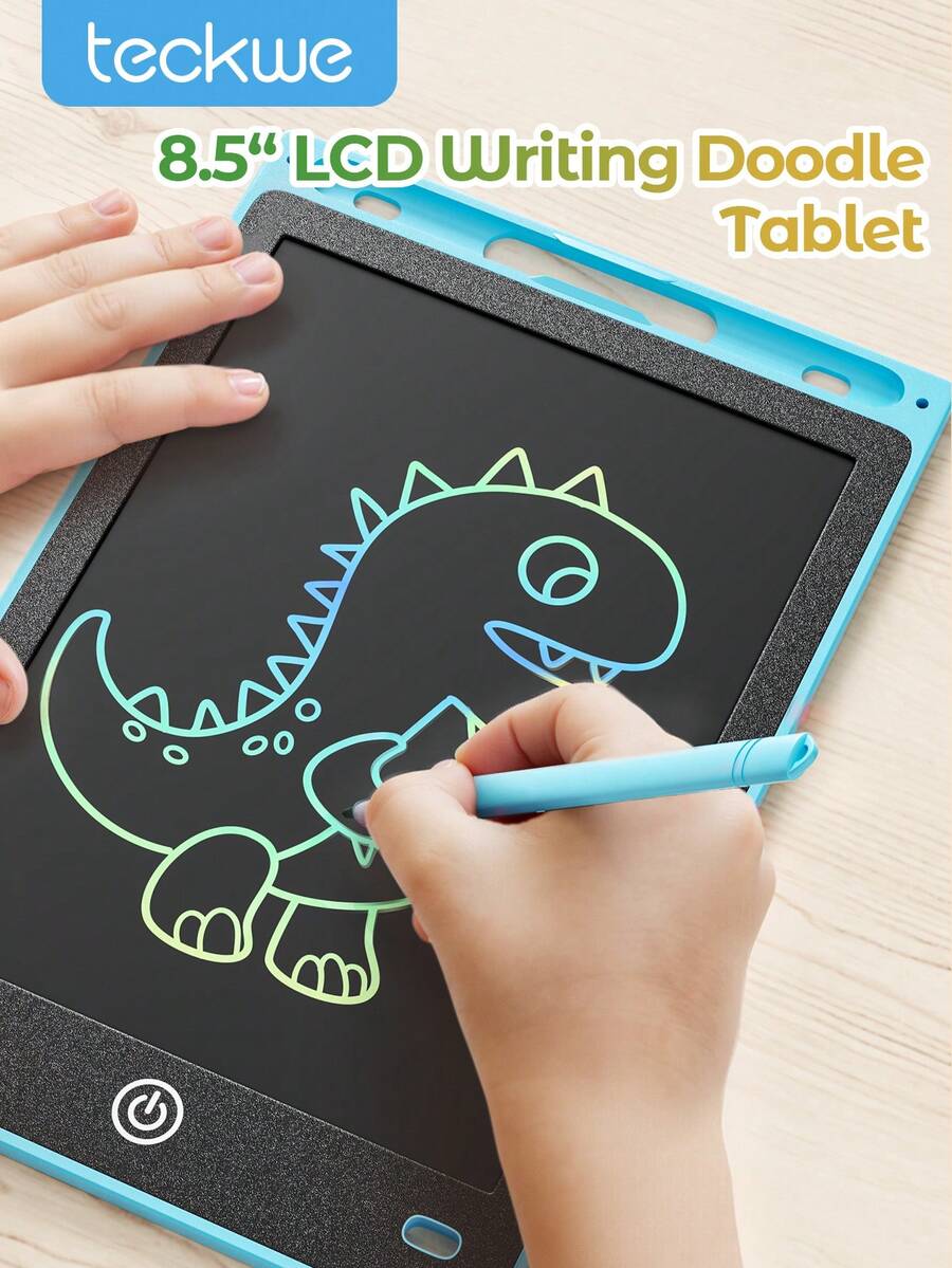 Teckwe 1 st LCD-ritplatta, digital klotterplatta med färgskärm, skrivtavla för skissning och teckning, pedagogisk present till nyår, födelsedag, påsk, skolstart