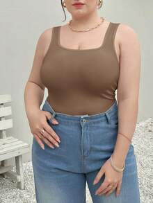 SHEIN Essnce 3件套大码百搭吊带背心，修身百搭外套，春夏款 - 彩色 - 查看 4