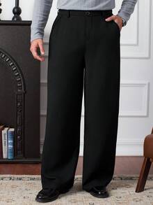 Core Aspect 1 Quần công sở nhẹ cho nam, vải Waffle màu đen, đa năng khi đi làm, thời trang và thoải mái, quà tặng cho bạn trai/chồng/kỷ niệm - màu đen - Xem 6