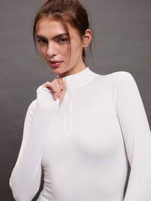 Activina Hanorac cu mânecă lungă, moale, respirabil, cu orificiu pentru degetul mare