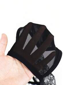 DrisQ Đồ lót nam cạp giữa ren đen cá tính quyến rũ lưới rỗng màu đen viền hoa đen gợi cảm - màu đen - Xem 4