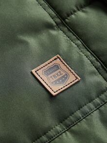 Driftmere 男士冬季加厚外套，保暖内衬，加厚加厚外套，带毛领和连帽拉链 - 綠色 - 查看 5