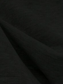 Franclia 女士圆领长袖条纹印花拼接卫衣，秋季服装 - 黑色 - 查看 3