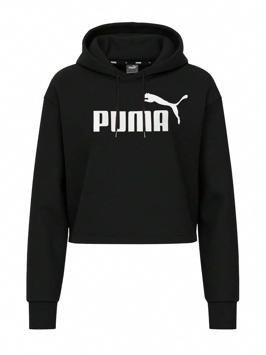 Puma Essential Women Hoodie White - Black - View 1