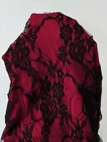 Rafferiza 优雅蕾丝露背派对连衣裙，适合派对叠穿