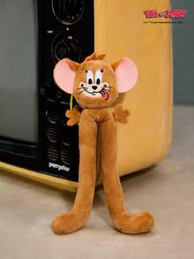 TOM & JERRY Jerry Hilarious Twisty Style Plush Hanging Ornament – Cute & Funny Cartoon Mouse Accessory, Soft Flexible Plush Charm For Bags, Keys & Daily Decoration - Brown - View 9