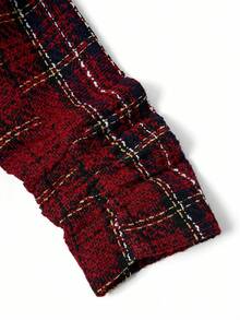 Ellevyn Women's Red Tweed Blazer, Christmas - Multicolor - View 5