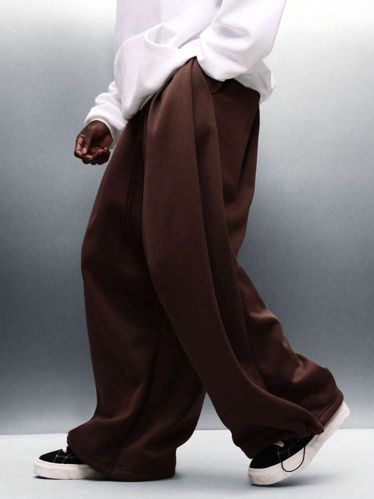 PLAYBOY X SUMWON Baggy Pleated Wide Leg Jogger Sweatpants